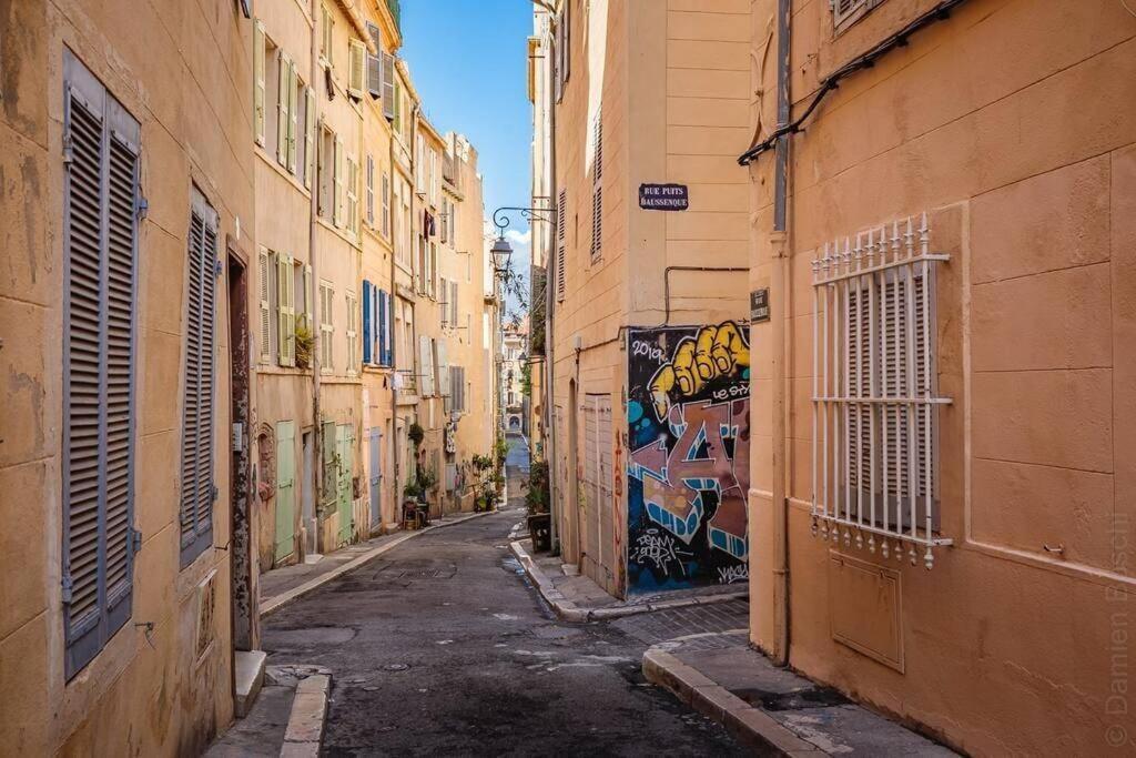 Appartement 5*, Climatise, Avec Terrasse Au Quartier Le Panier Marseille Exteriör bild