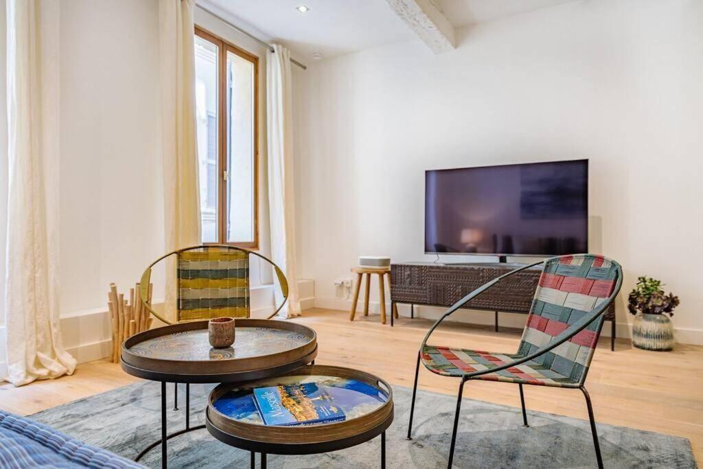 Appartement 5*, Climatise, Avec Terrasse Au Quartier Le Panier Marseille Exteriör bild