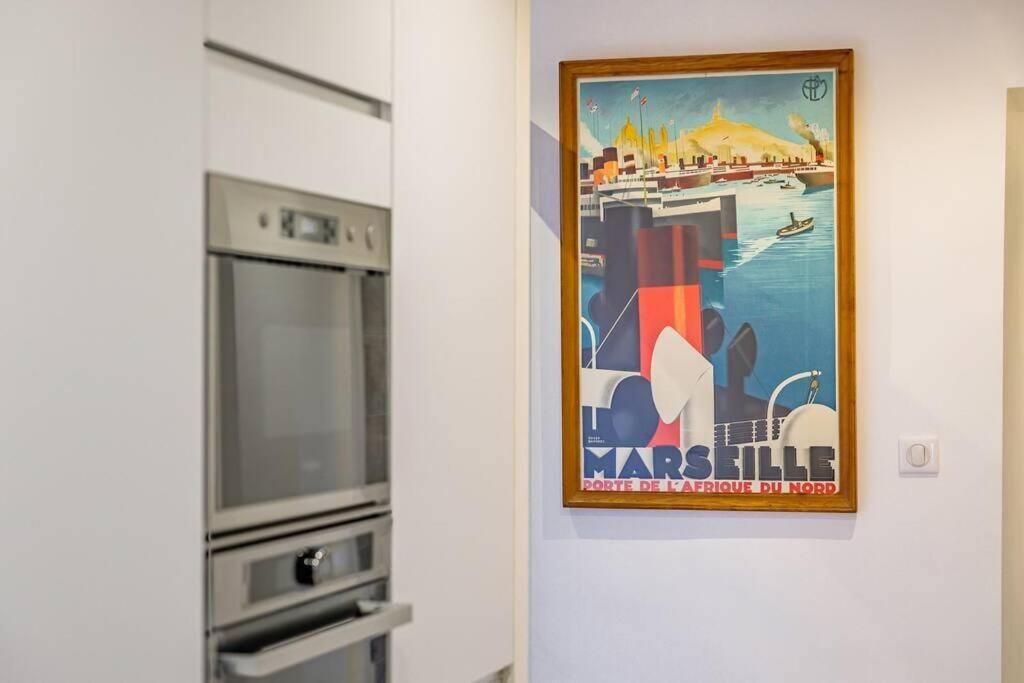 Appartement 5*, Climatise, Avec Terrasse Au Quartier Le Panier Marseille Exteriör bild